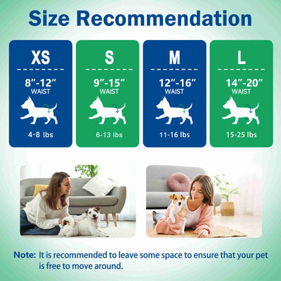 Disposable Female Dog Diaper, Adjustable Tail Hole, 24 Pcs/ Pack