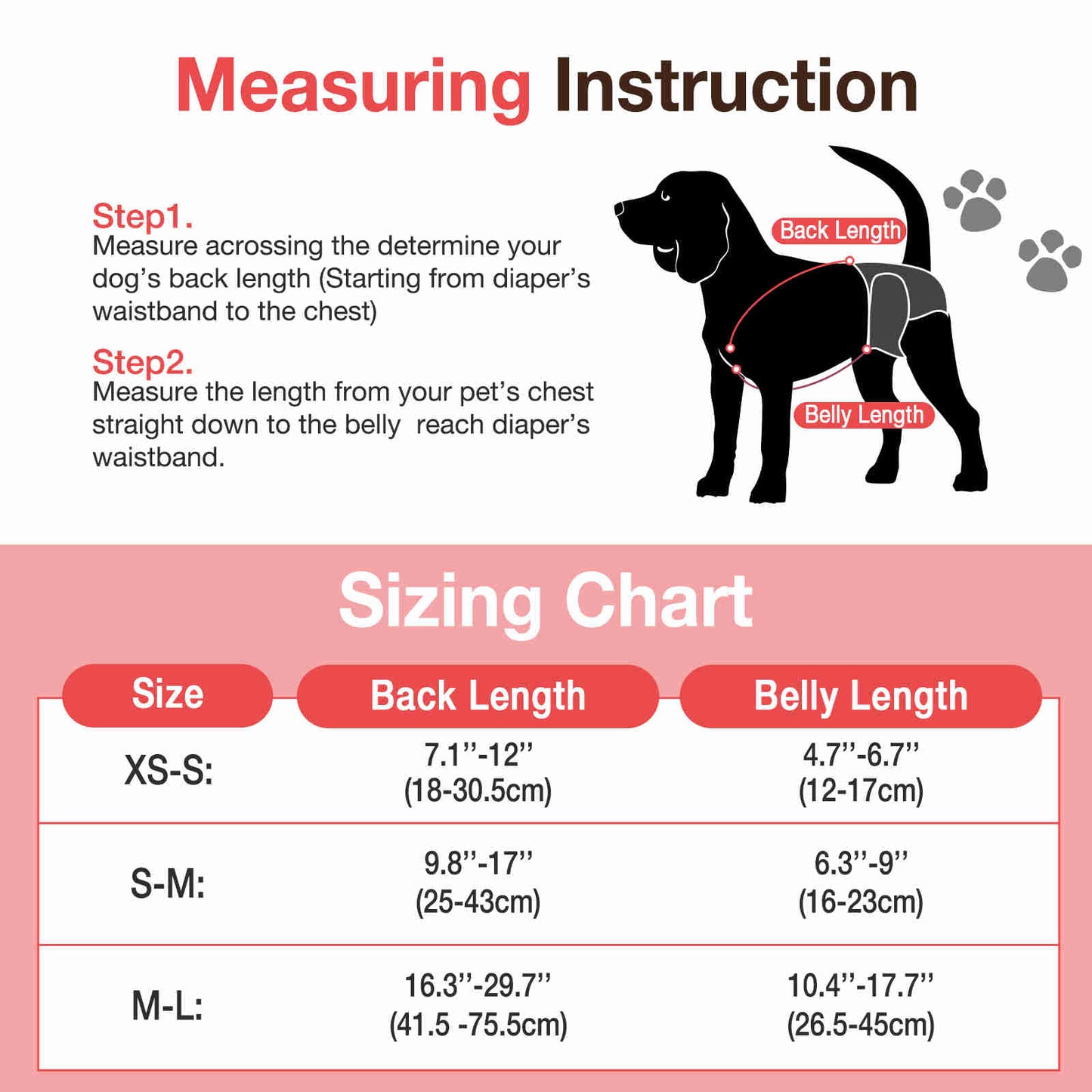 Dog Diaper Keeper For Male Dog And Female Dog Diapers, 2 Pcs/ Pack (Red & Brown)