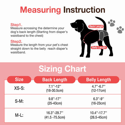 Dog Diaper Keeper For Male Dog And Female Dog Diapers, 2 Pcs/ Pack (Red & Brown)