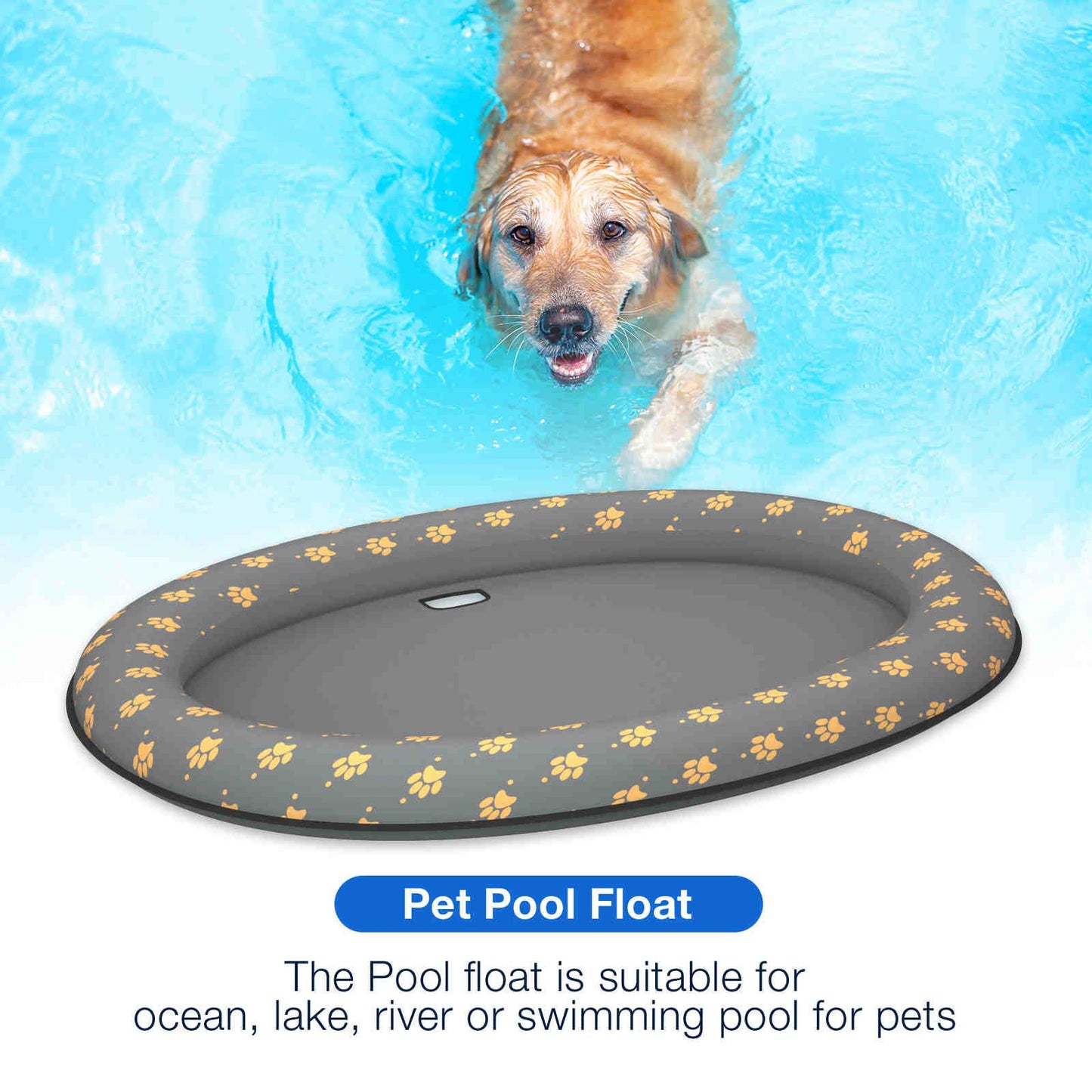 Dog Float Raft - Inflatable Dog Swimming Float for Summer