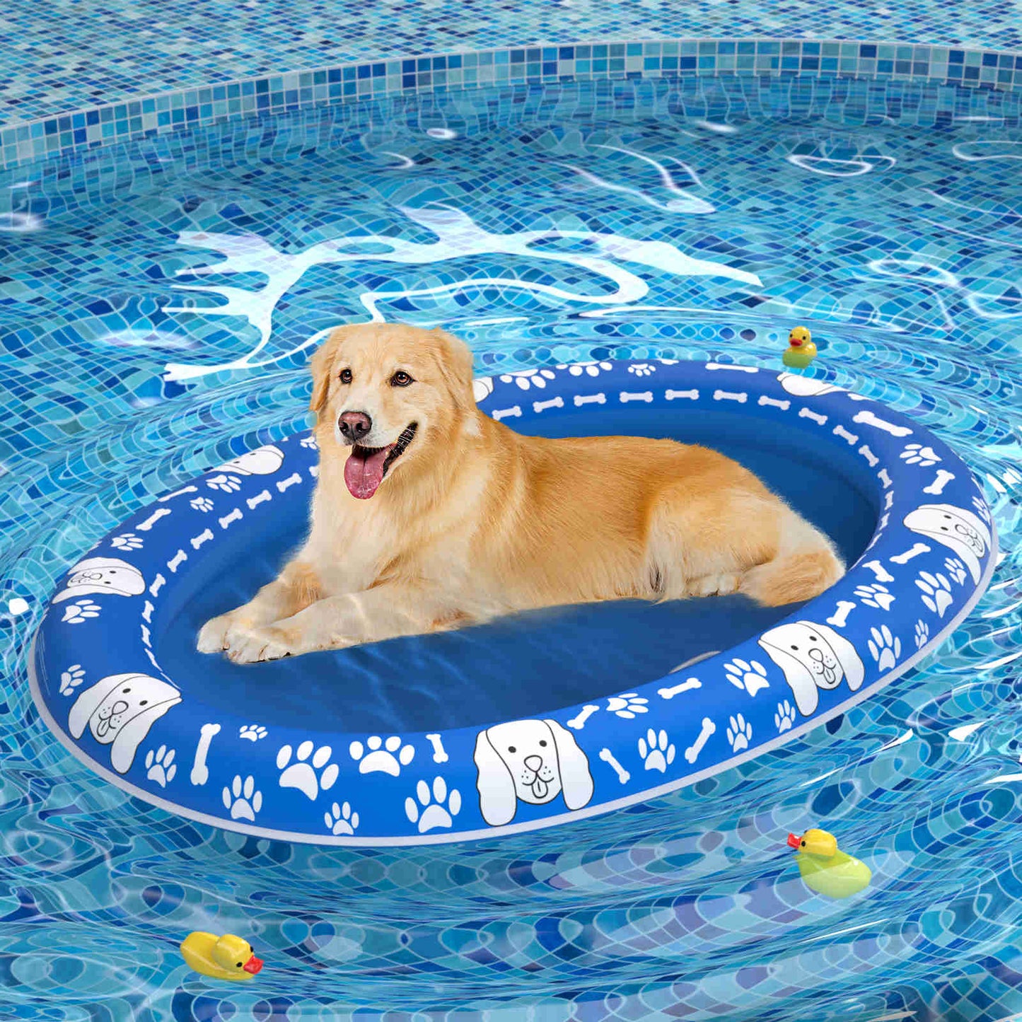 Dog Float Raft - Inflatable Dog Swimming Float for Summer, 1 Pack