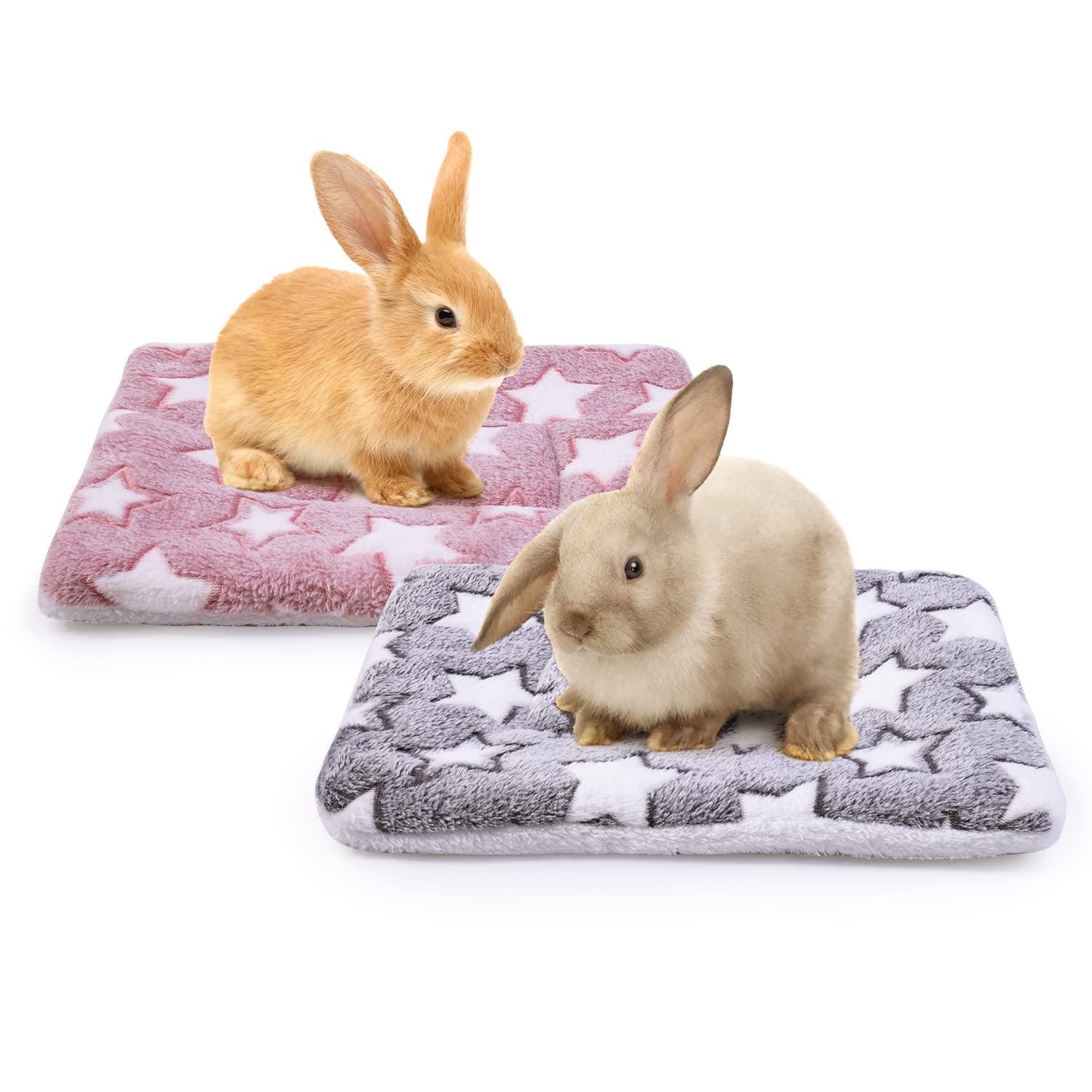 Small Animal Bed Mat for Rabbit Guinea Pig Squirrel Hamster, 2 Pcs