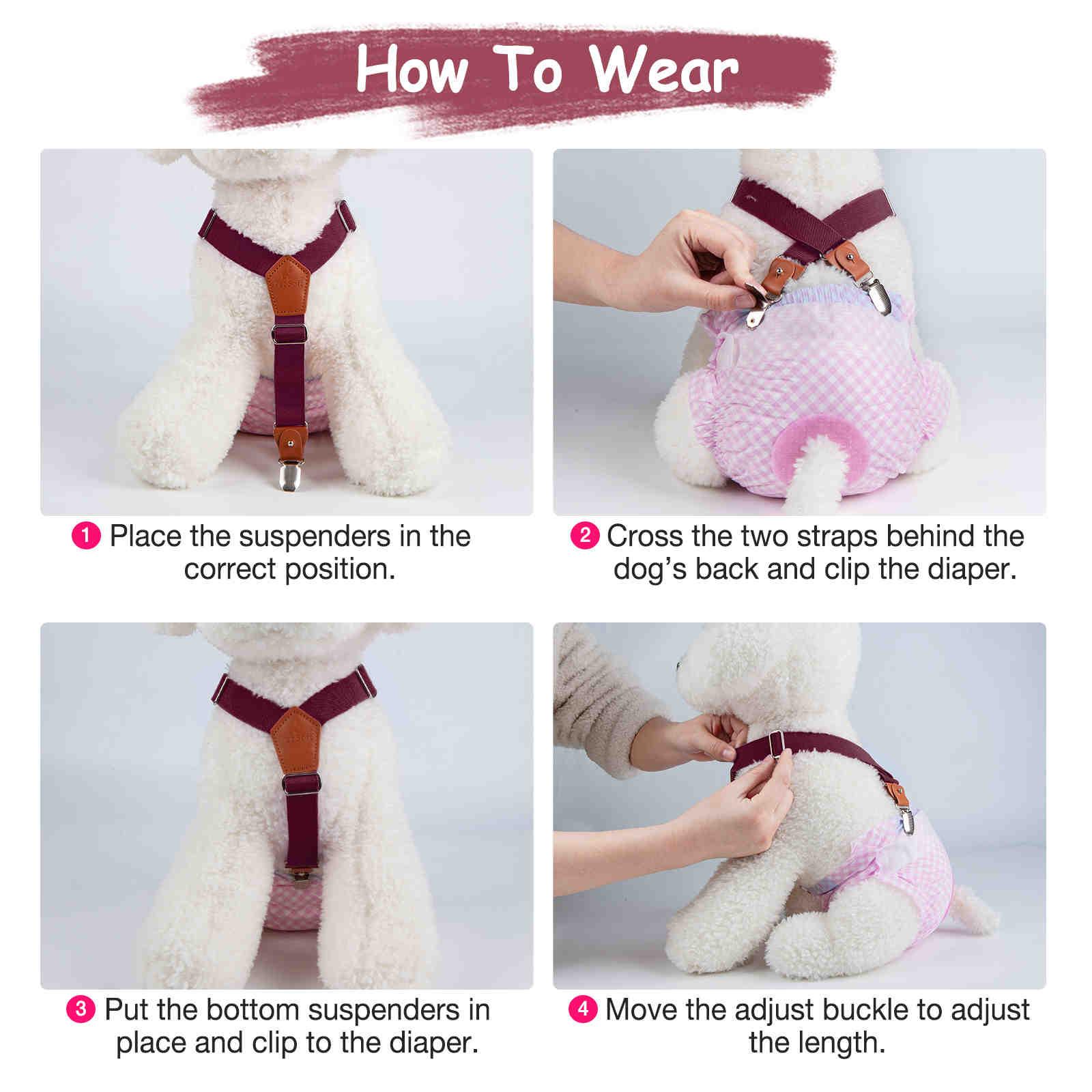 Dog Diaper Keeper For Male Dog And Female Dog Diapers
