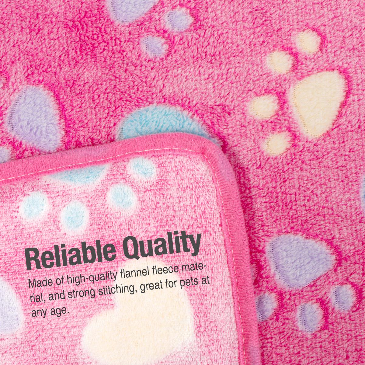 Fluffy Cats Dogs Blankets, 3 Pack (Heart)