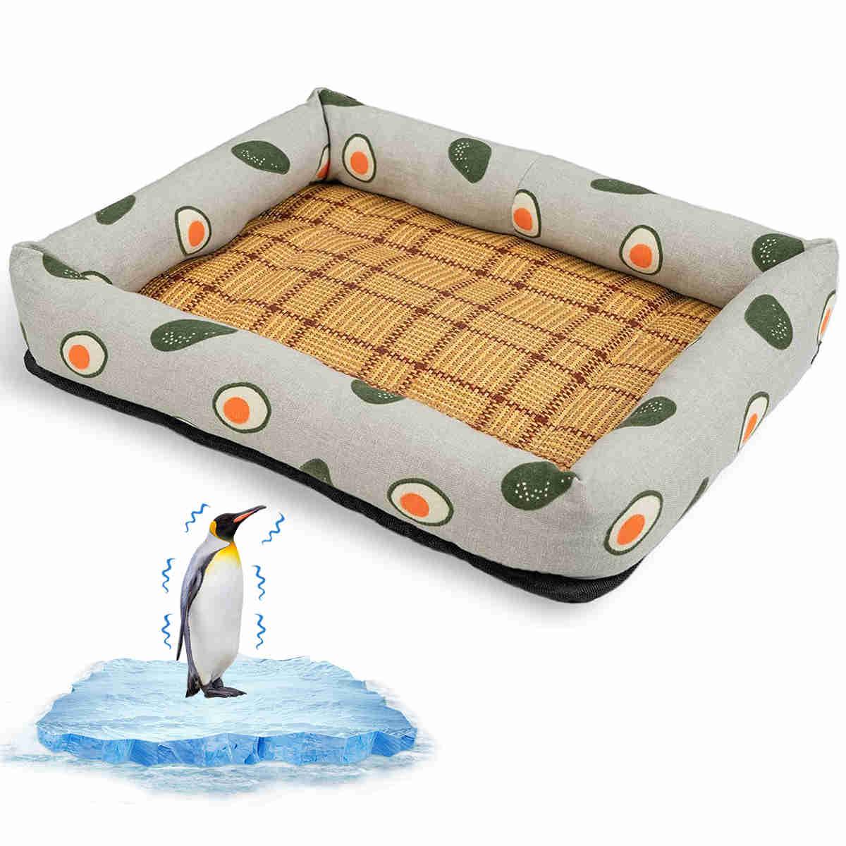 SummerCoolMoistureResistantLinenPetBedCat