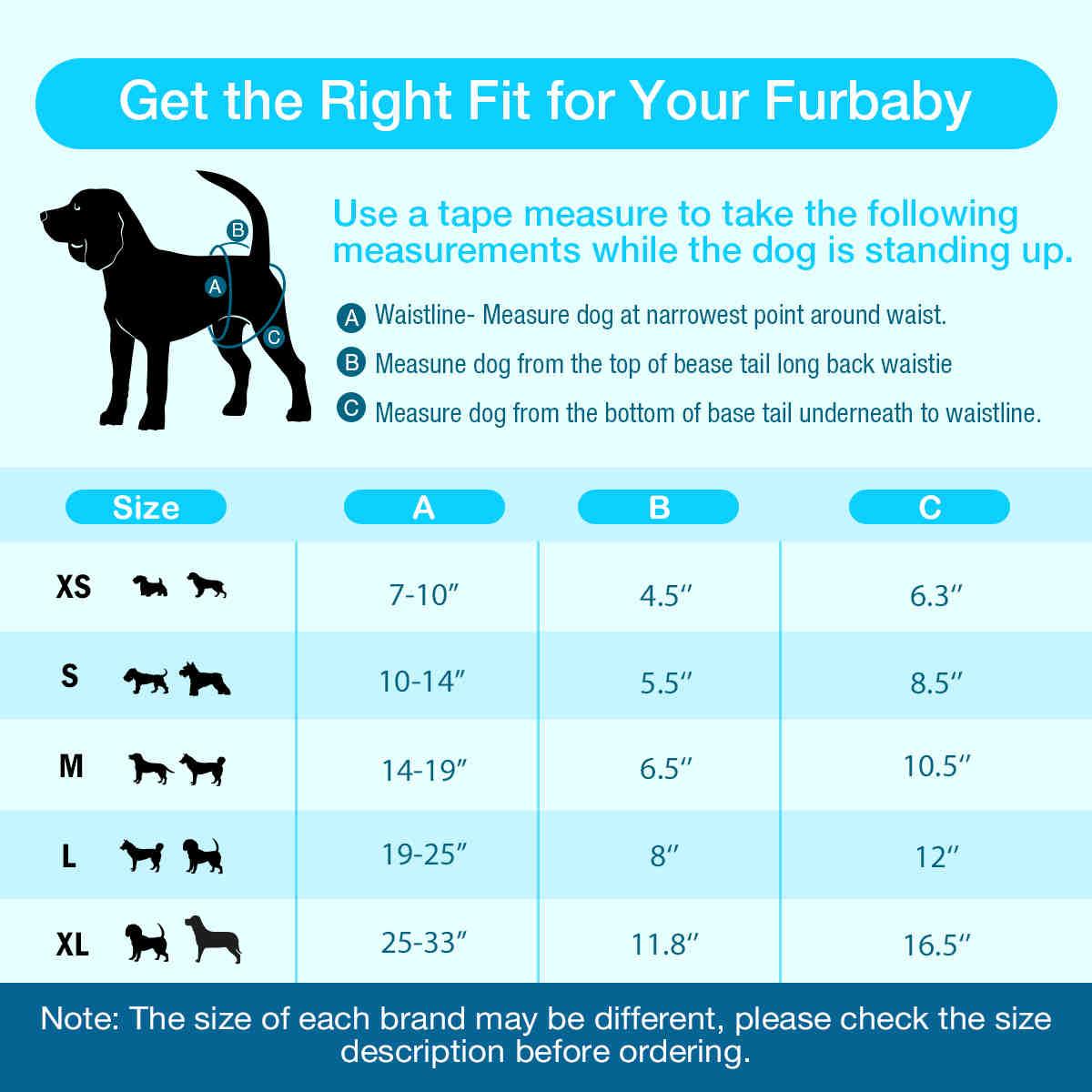 Washable Female Dog Diapers, Reusable Doggy Diapers