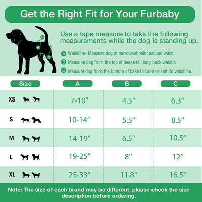 Washable Female Dog Diapers, Reusable Doggy Diapers