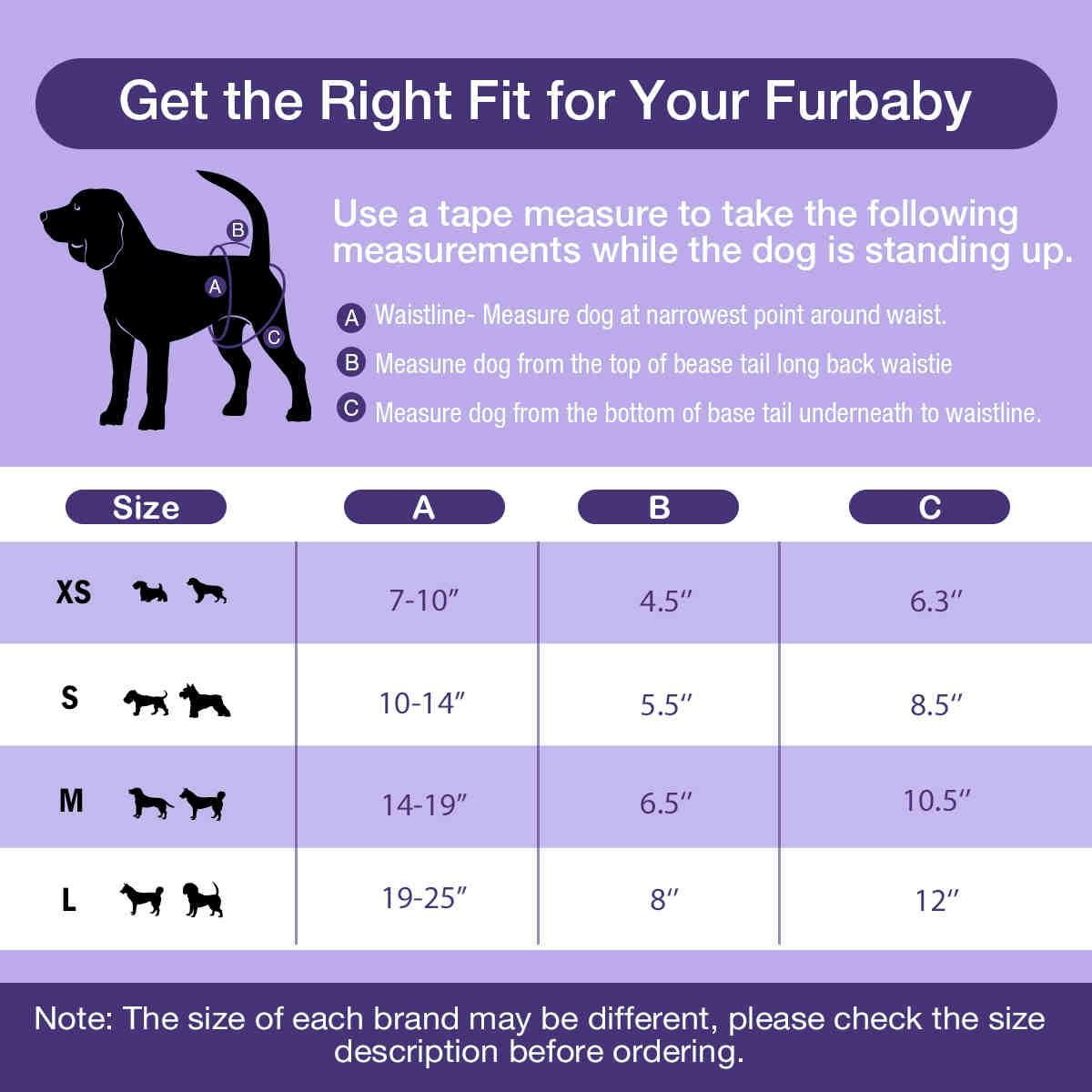 Washable Female Dog Diapers, Reusable Doggy Diapers