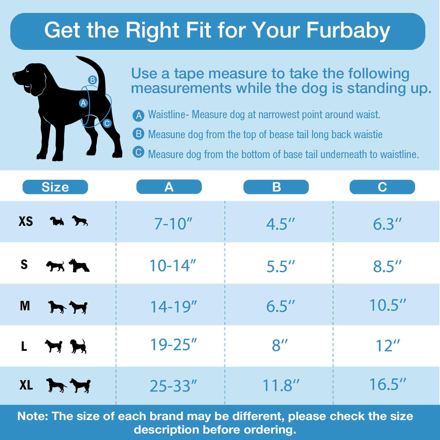 Washable Female Dog Diapers, Reusable Doggy Diapers