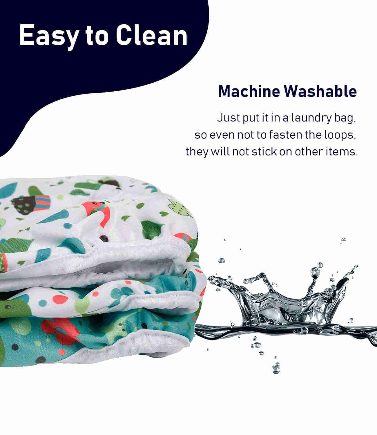 Washable Female Dog Diapers, Reusable Doggy Diapers, 3 Pack (Animals)