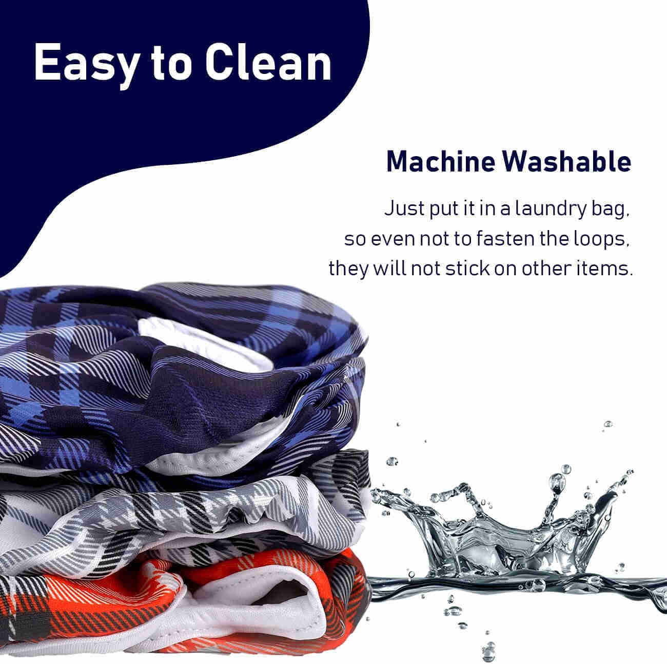 Washable Female Dog Diapers, Reusable Doggy Diapers, 3 Pack (Grid)