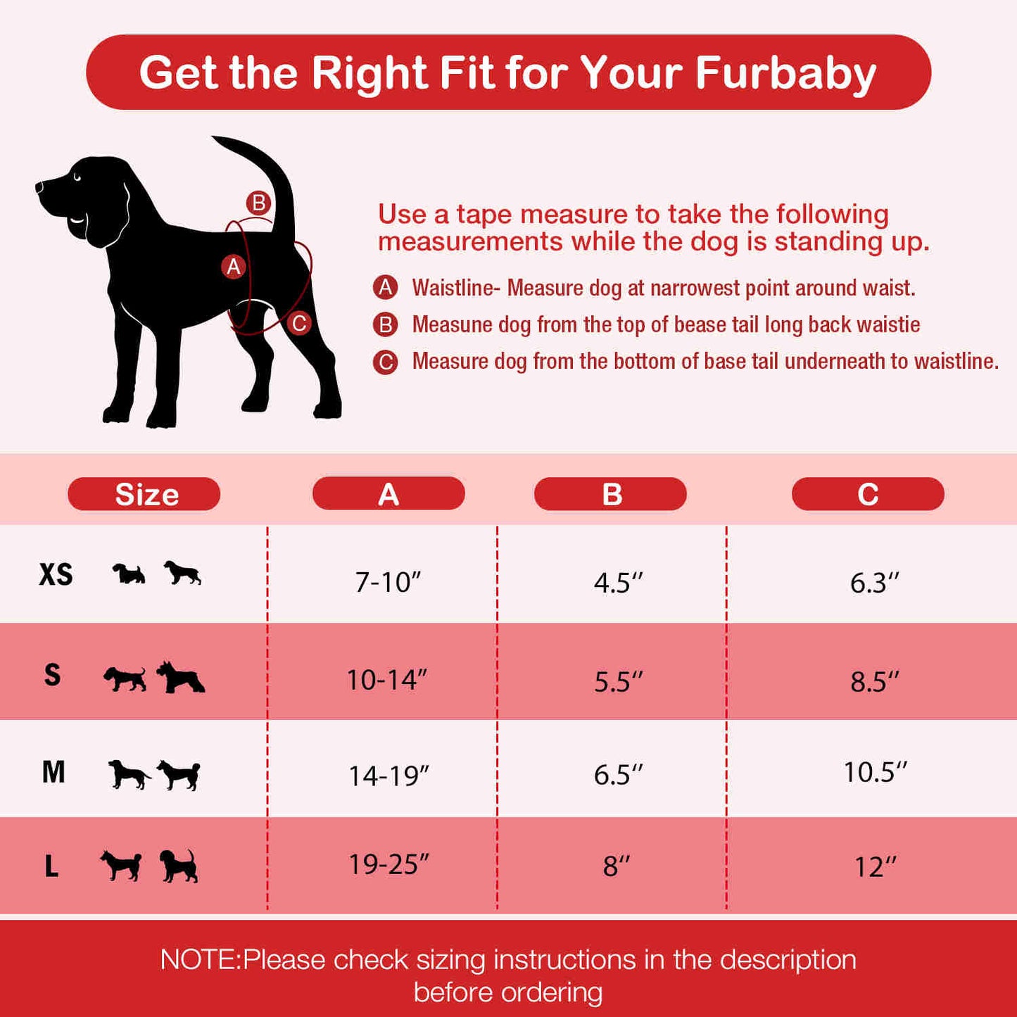 Washable Female Dog Diapers, Reusable Doggy Diapers, 3 Pack (Stripe)