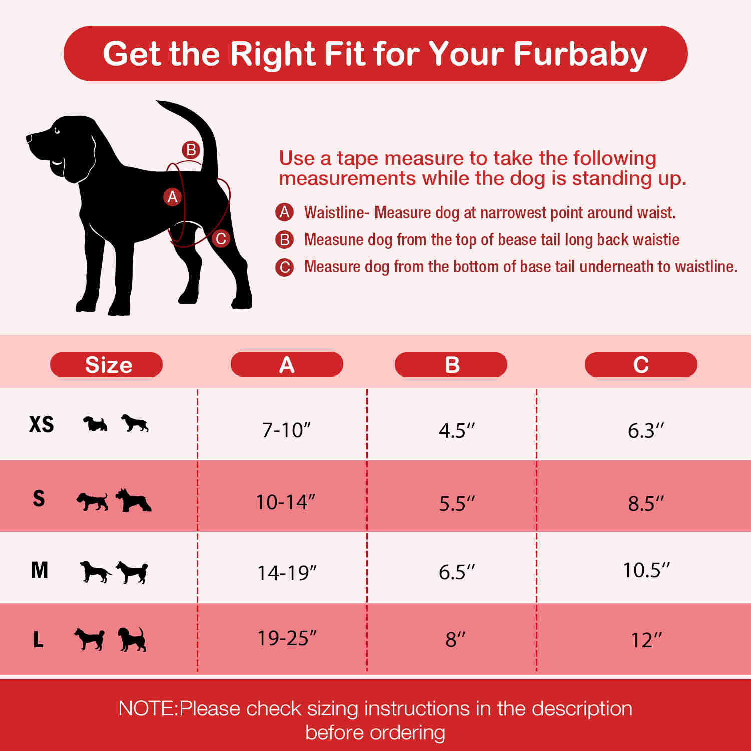 Washable Female Dog Diapers, Reusable Doggy Diapers, 3 Pack (Stripe)