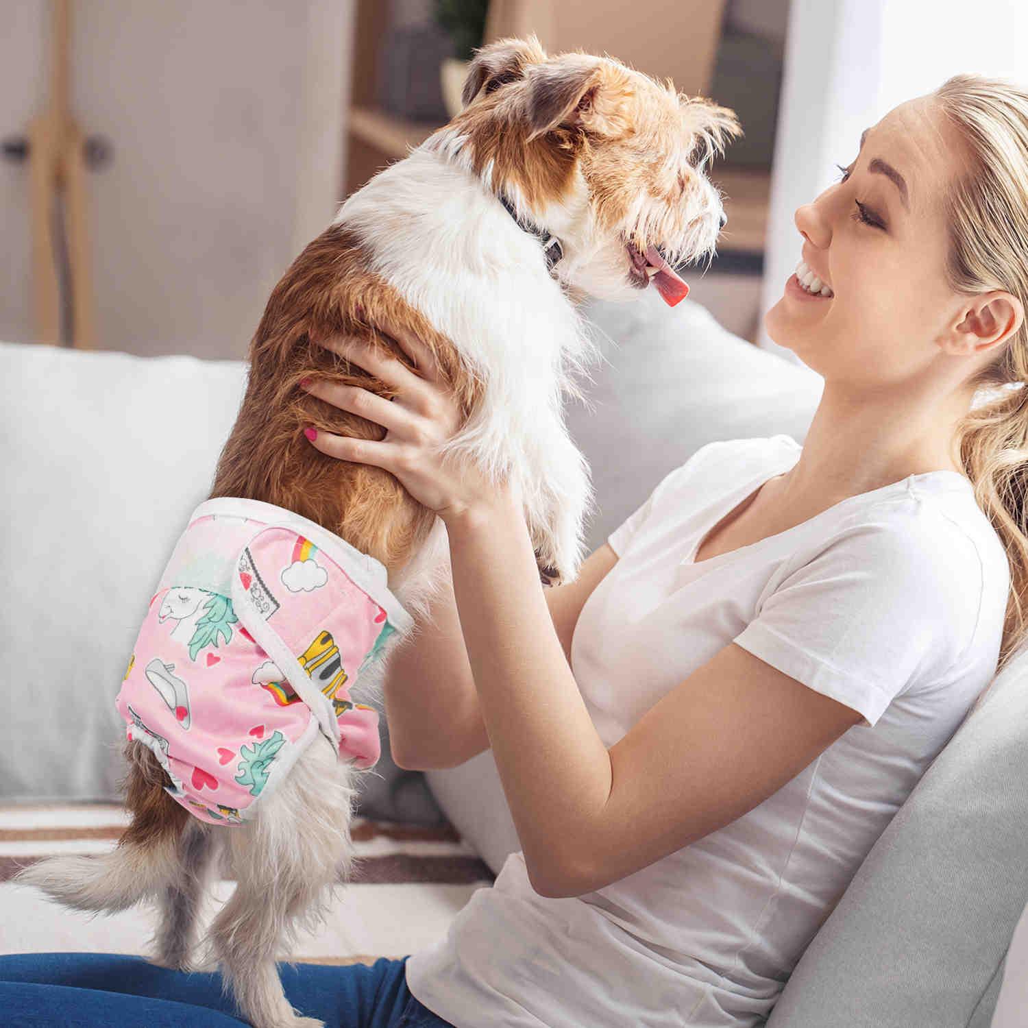 Washable Female Dog Diapers, Reusable Doggy Diapers