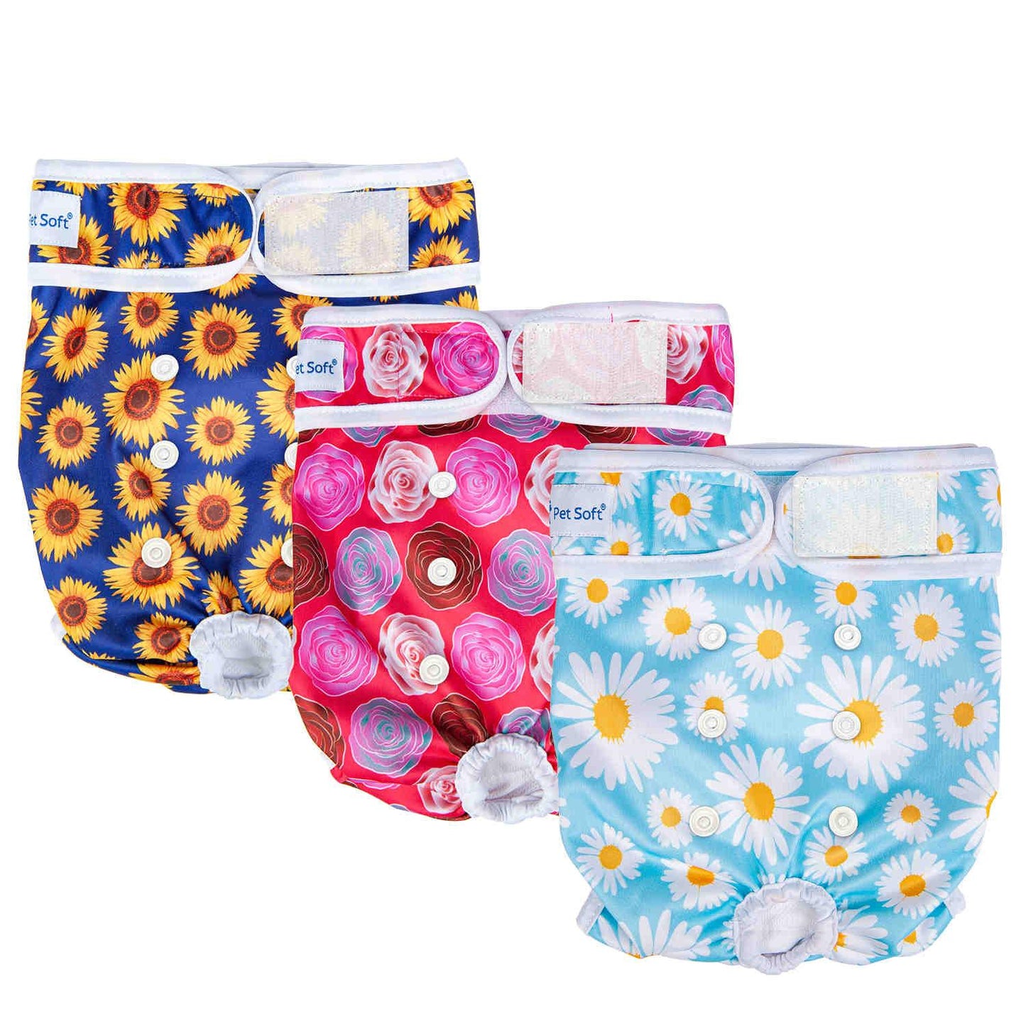 Washable Female Dog Diapers, Reusable Doggy Diapers