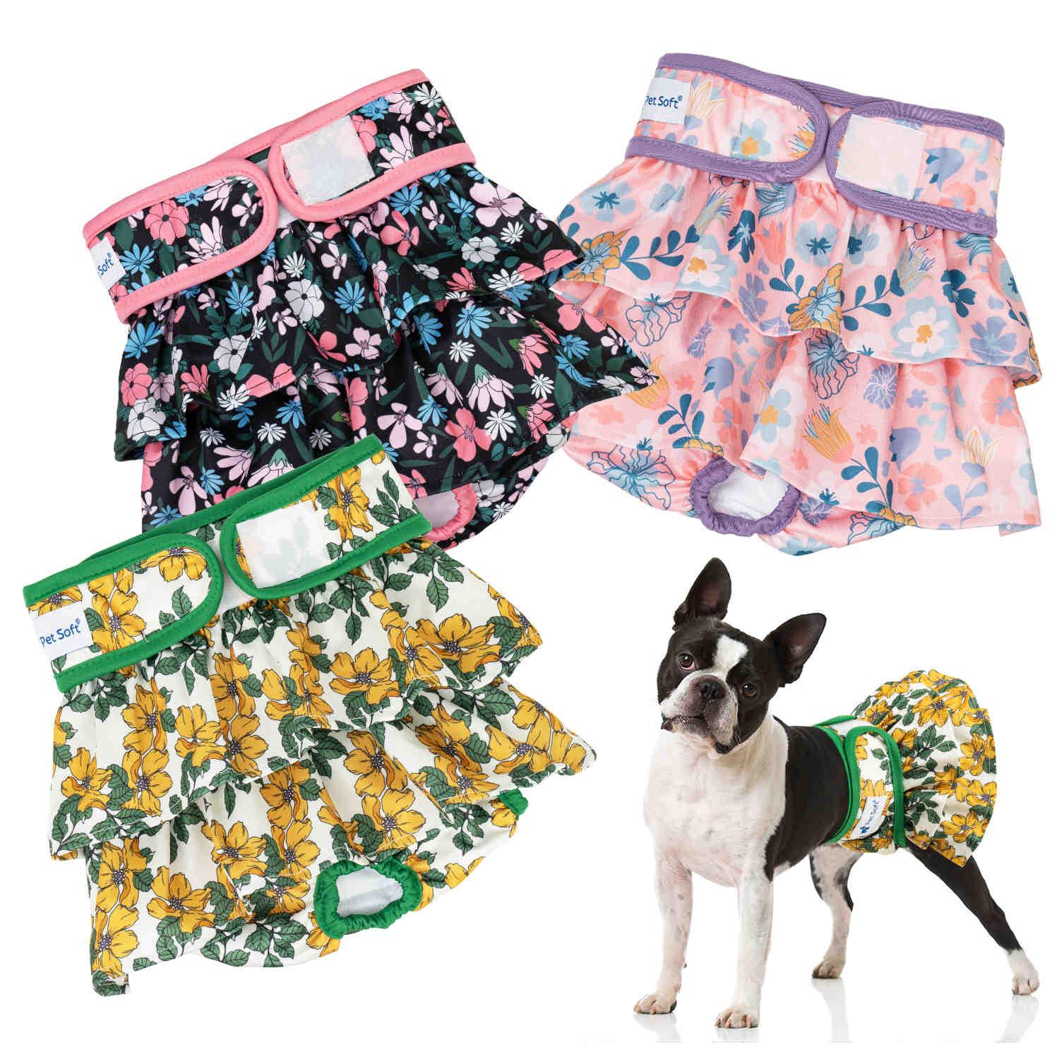 Washable Female Dog Diapers, Reusable Doggy Diapers