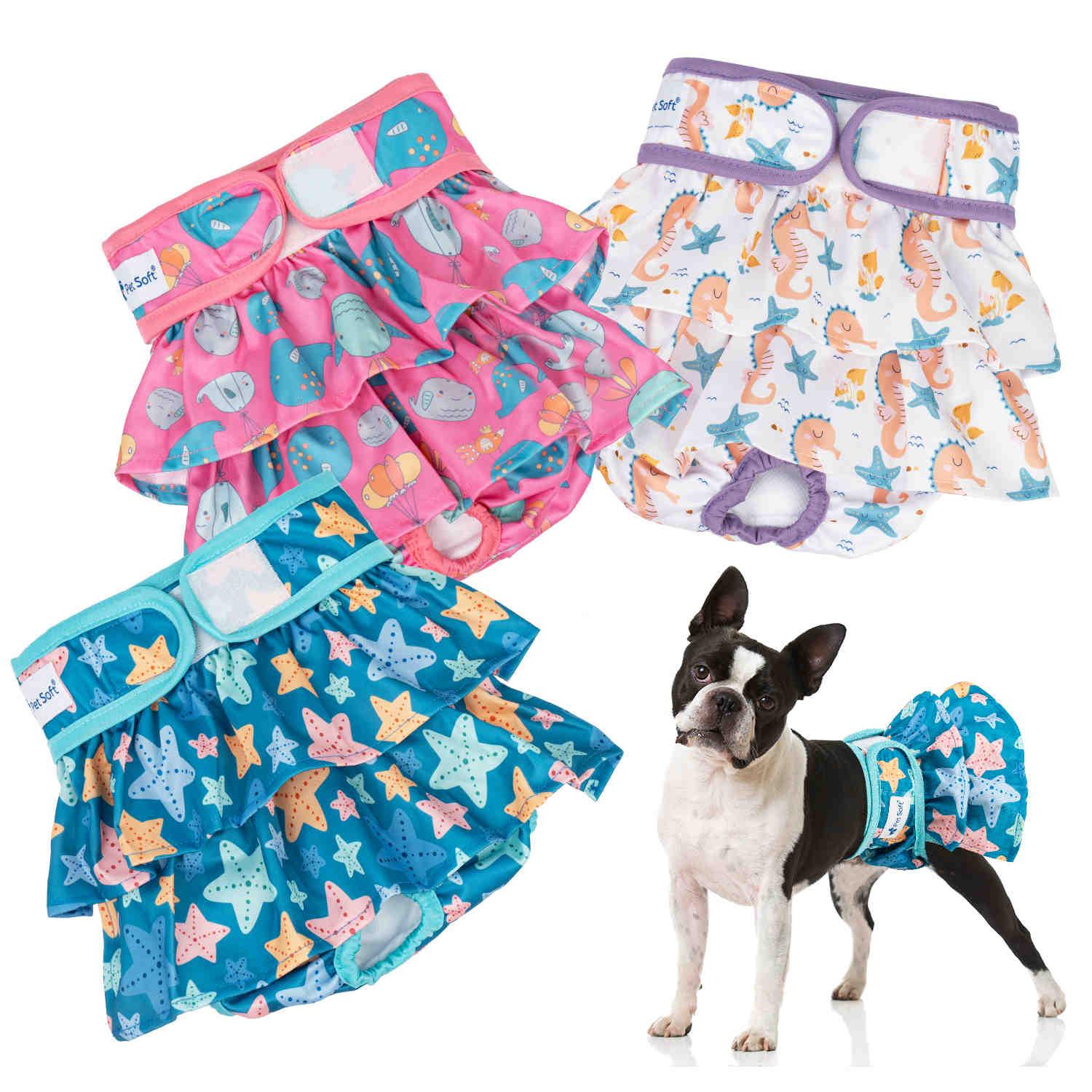 Washable Female Dog Diapers, Reusable Doggy Diapers