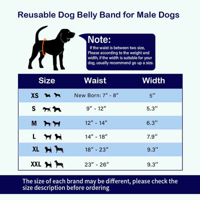 Washable Male Dog Diapers, Reusable Doggy Diapers, 3 Pack (Car)