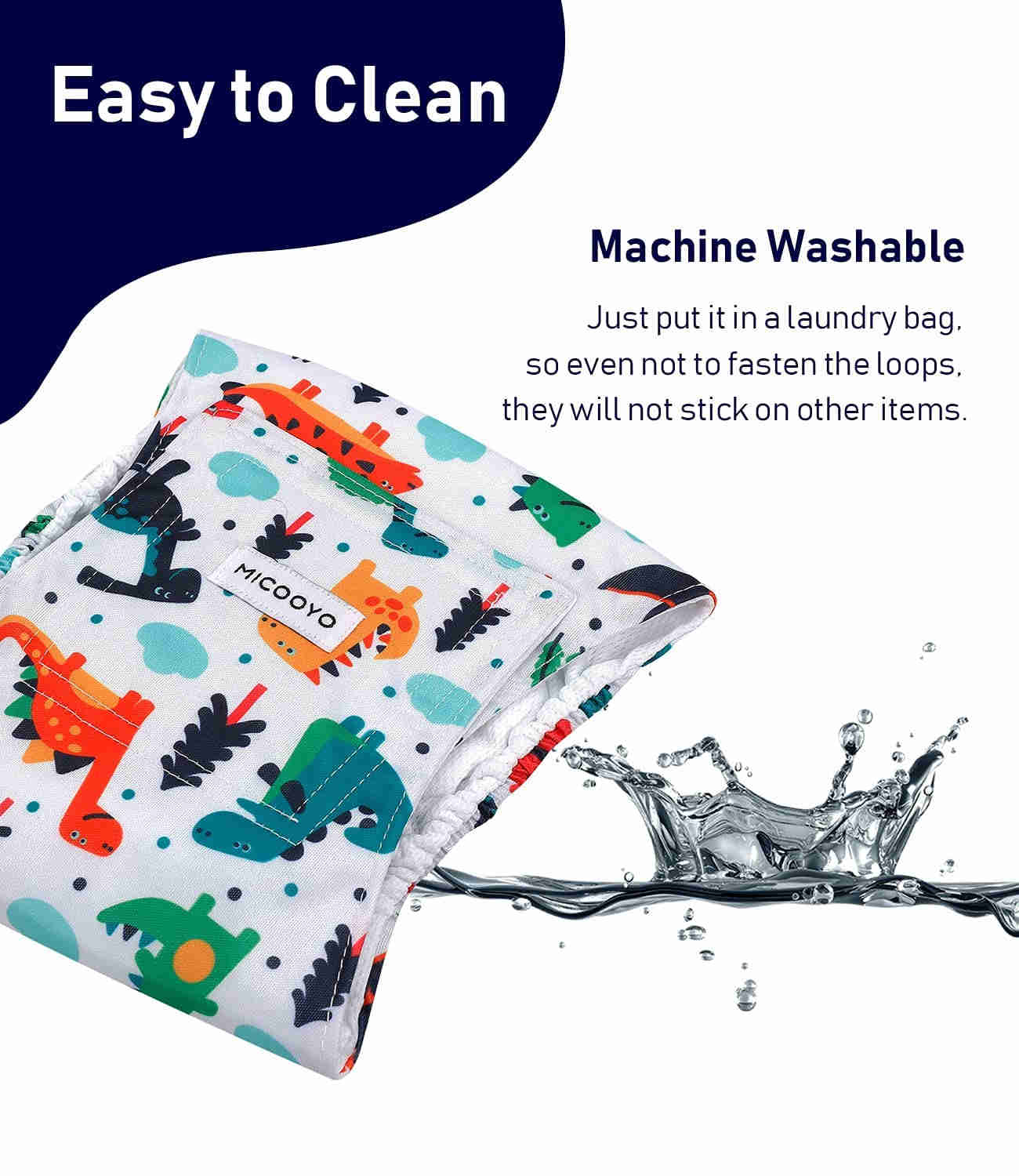 Washable Male Dog Diapers, Reusable Doggy Diapers, 3 Pack (Car)