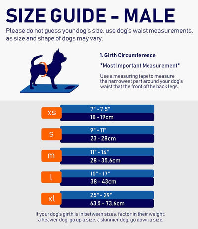 Washable Male Dog Diapers, Reusable Doggy Diapers, 3 Pack (Grassland)