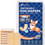 Pet Soft Male Dog Wraps - Disposable Dog Dipaers Male Wetness Indicator, Ultra Absorbent Puppy Diapers for Excitable Urination or Incontinence, 50pcs Small