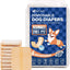 Pet Soft Male Dog Wraps - Disposable Dog Dipaers Male Wetness Indicator, Ultra Absorbent Puppy Diapers for Excitable Urination or Incontinence, 50pcs Small