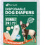 Pet Soft Disposable Dog Dipaers - Male Dog Wraps Wetness Indicator, Ultra Absorbent Puppy Diapers Male for Excitable Urination or Incontinence, 24pcs XSmall