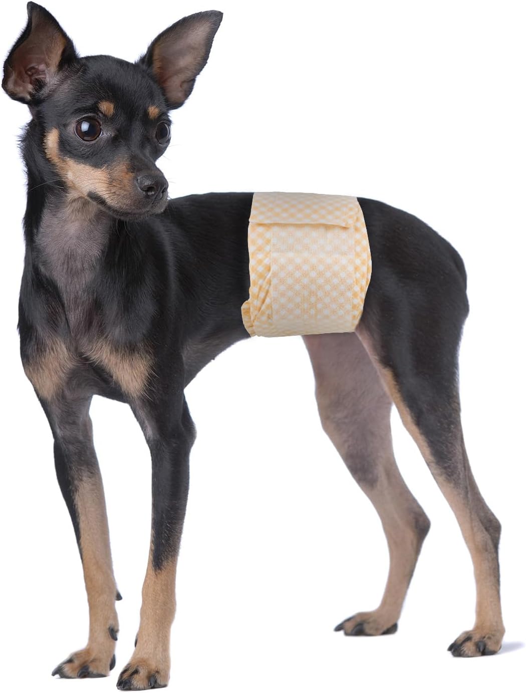 Pet Soft Male Dog Wraps - Disposable Dog Dipaers Male Wetness Indicator, Ultra Absorbent Puppy Diapers for Excitable Urination or Incontinence, 50pcs Small