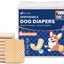 Pet Soft Male Dog Wraps - Disposable Dog Dipaers Male Wetness Indicator, Ultra Absorbent Puppy Diapers for Excitable Urination or Incontinence, 50pcs Small