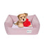 Cotton Dog Bed for Small Dogs with Removable Washable Cover, 1 Pack