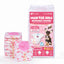 Disposable Female Dog Diaper, Adjustable Tail Hole with Wetness Indicator, Red, 1 Pack