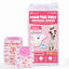 Disposable Female Dog Diaper, Adjustable Tail Hole with Wetness Indicator, Red, 1 Pack
