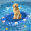 Dog Float Raft - Inflatable Dog Swimming Float for Summer, Blue & White Bone, 1 Pack