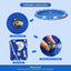 Dog Float Raft - Inflatable Dog Swimming Float for Summer, Blue & White Bone, 1 Pack