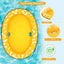 Dog Float Raft - Inflatable Dog Swimming Float for Summer, Yellow Bone, 1 Pack
