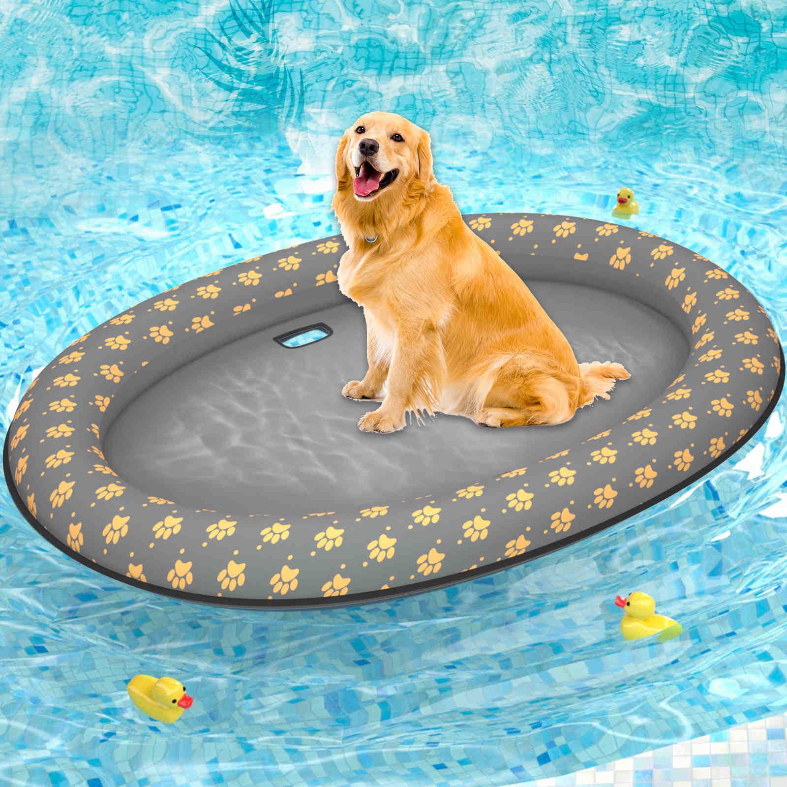 Dog Float Raft - Inflatable Dog Swimming Float for Summer