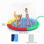 Double-Ring Thickened Splash Water Mat for Dogs, Summer Fun Water Toys for Dogs, 1 Pack