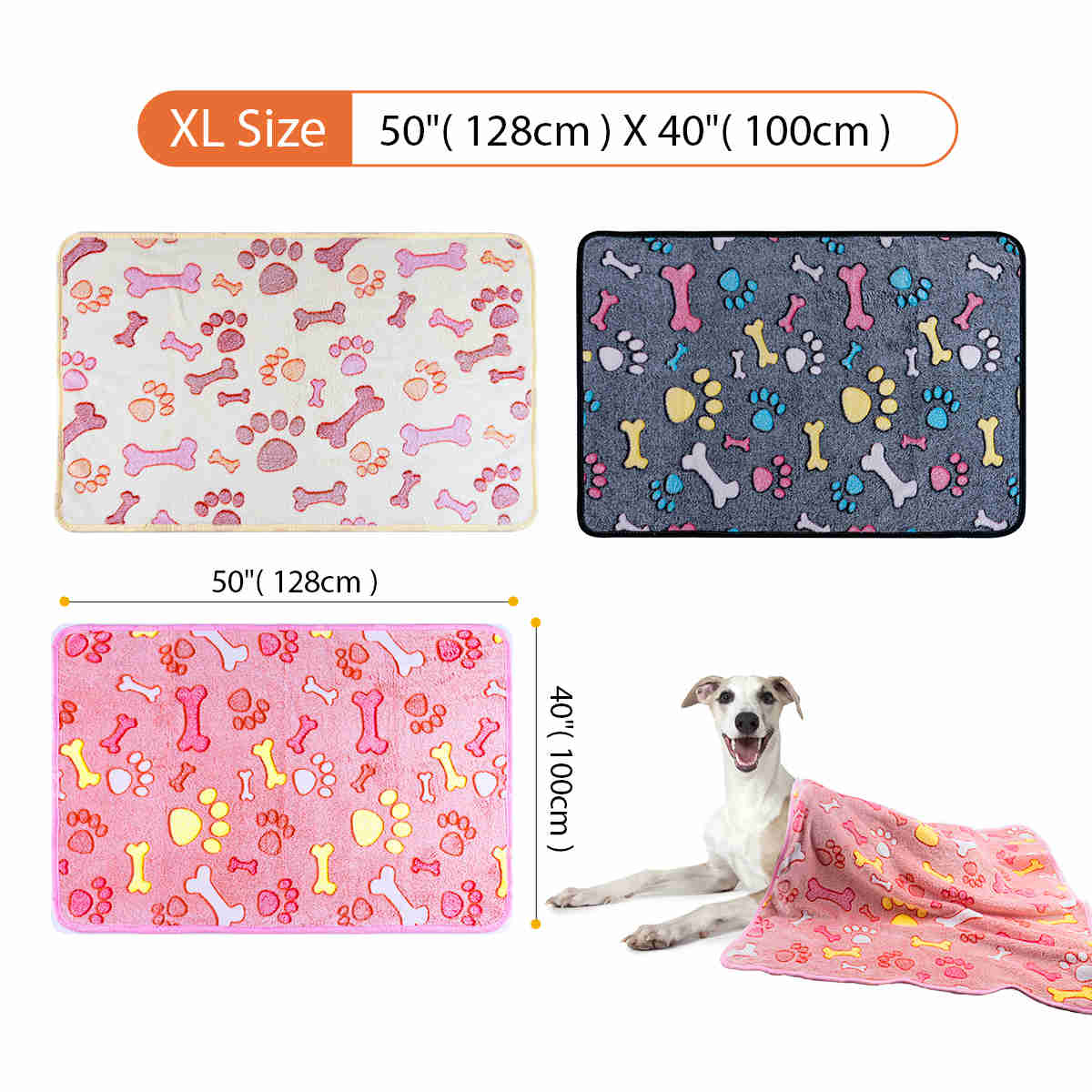 Dog bone blanket hot sale