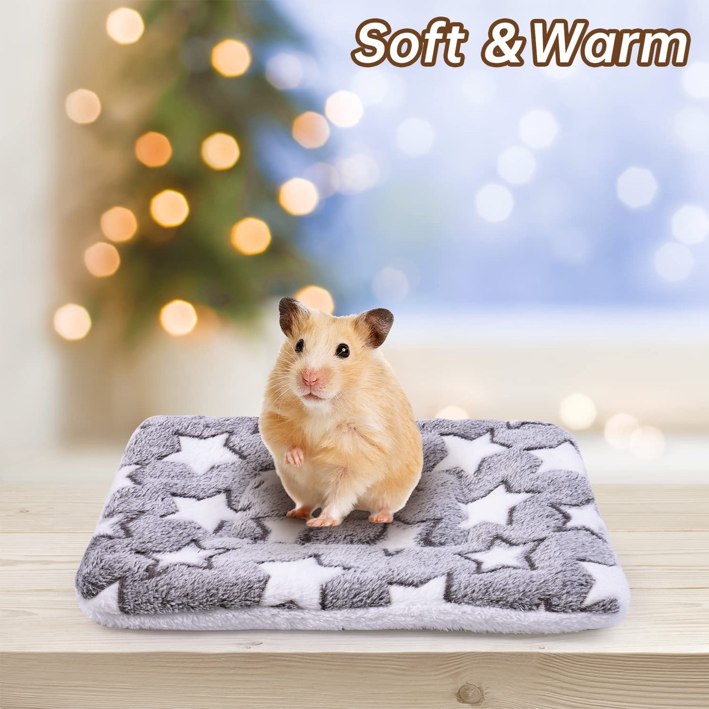 Small Animal Bed Mat for Rabbit Guinea Pig Squirrel Hamster, 2 Pcs