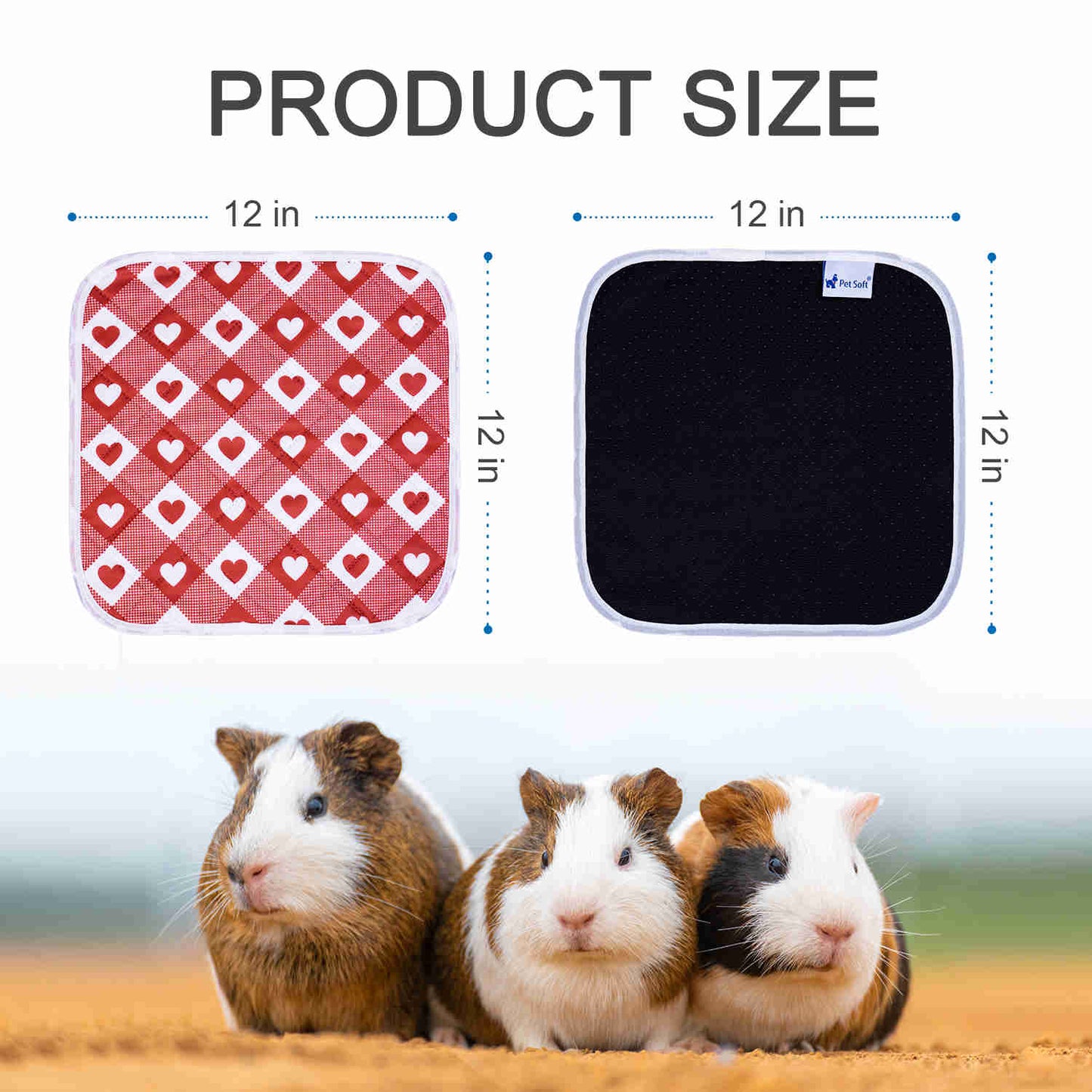 Washable Small Pet Pads, like guinea pigs(Heart)