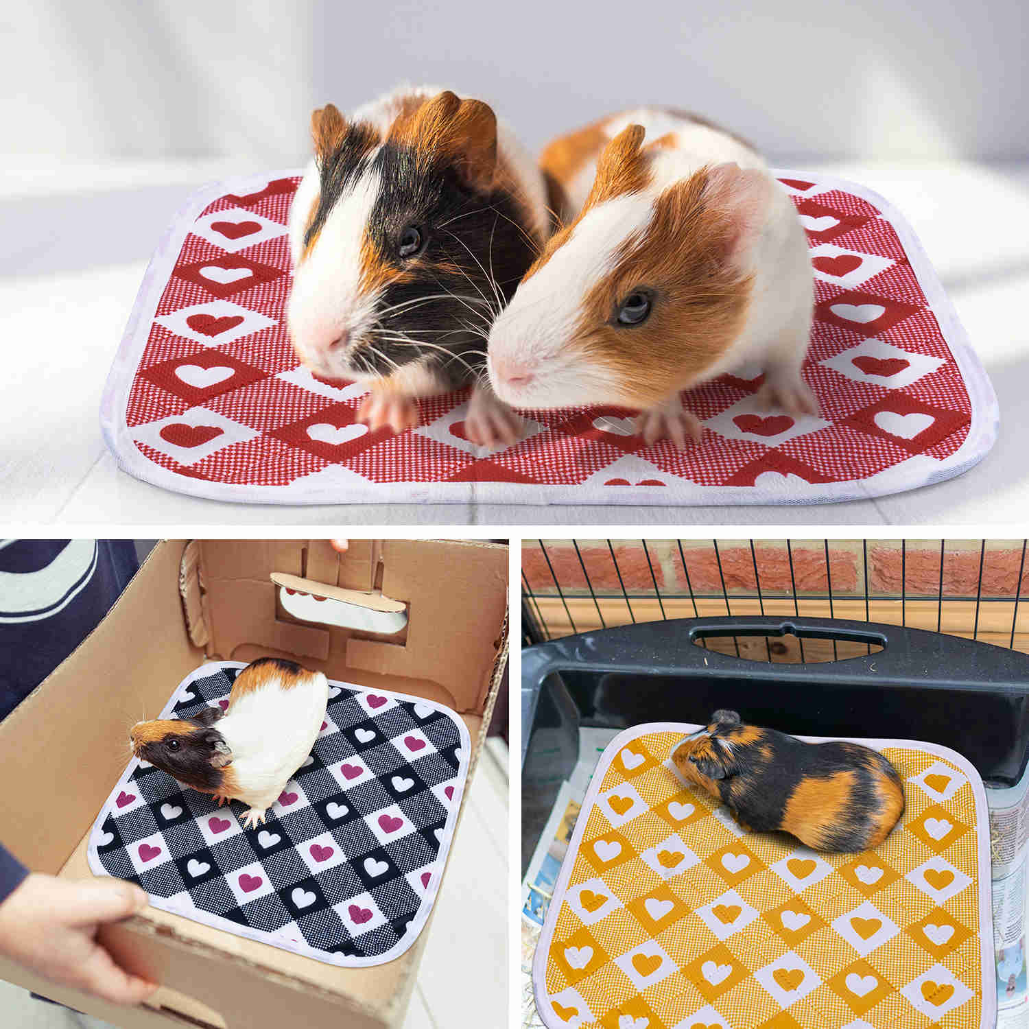 Washable Small Pet Pads, like guinea pigs(Heart)