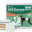 Pet Soft Disposable Dog Dipaers - Male Dog Wraps Wetness Indicator, Ultra Absorbent Puppy Diapers Male for Excitable Urination or Incontinence, 24pcs XSmall
