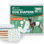 Pet Soft Disposable Dog Dipaers - Male Dog Wraps Wetness Indicator, Ultra Absorbent Puppy Diapers Male for Excitable Urination or Incontinence, 24pcs XSmall