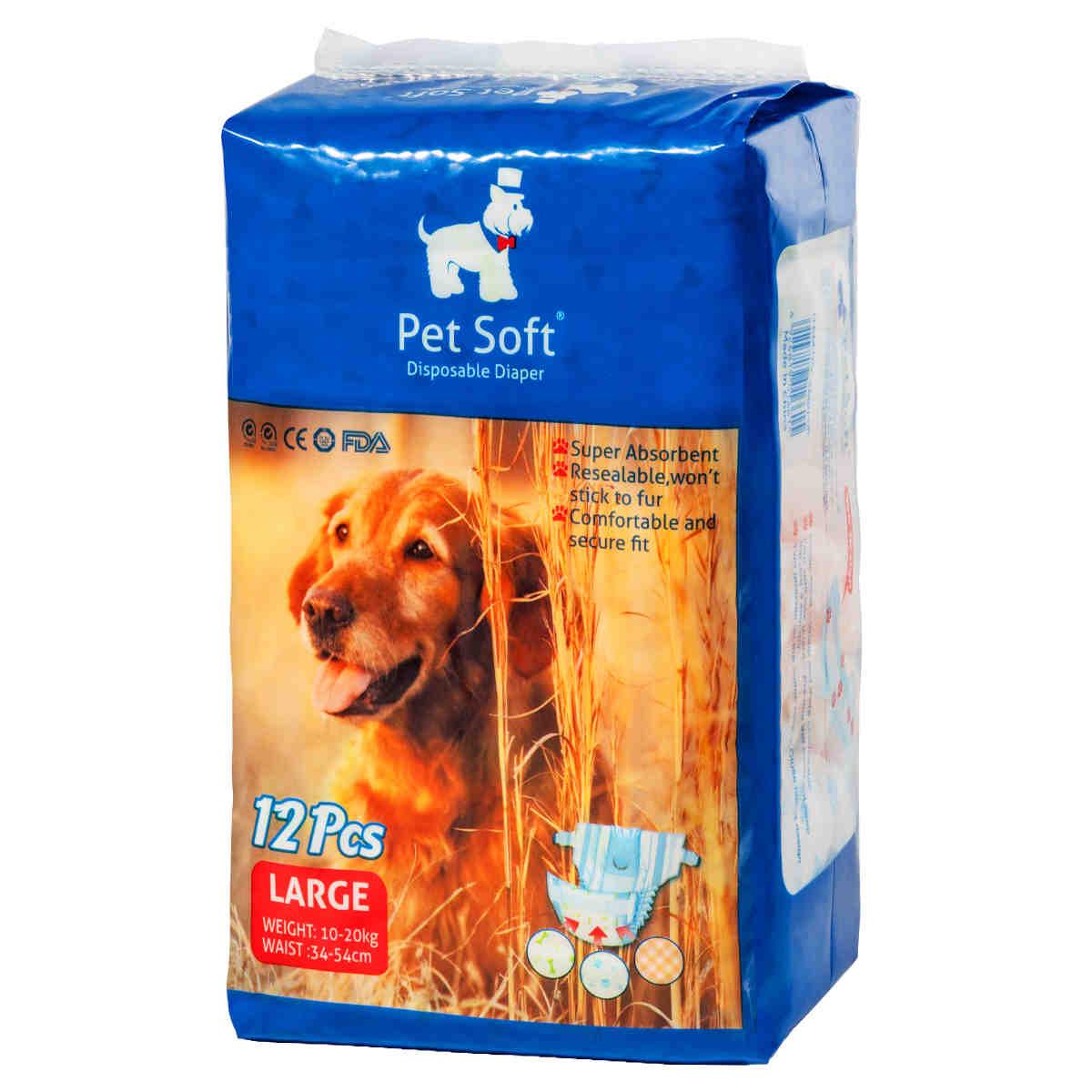Buy Pets Empire Pet Soft Pet Disposable Female Puppy Dog Diaper Small  26-46cm ,12 pcs Online at Best Prices in India - JioMart.