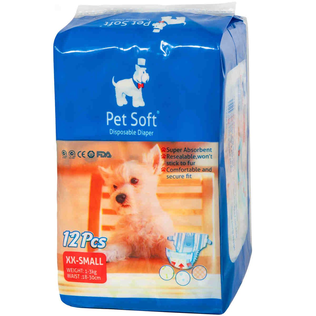 Disposable Female Puppy Dog Diaper, 12 Pcs/ Pack
