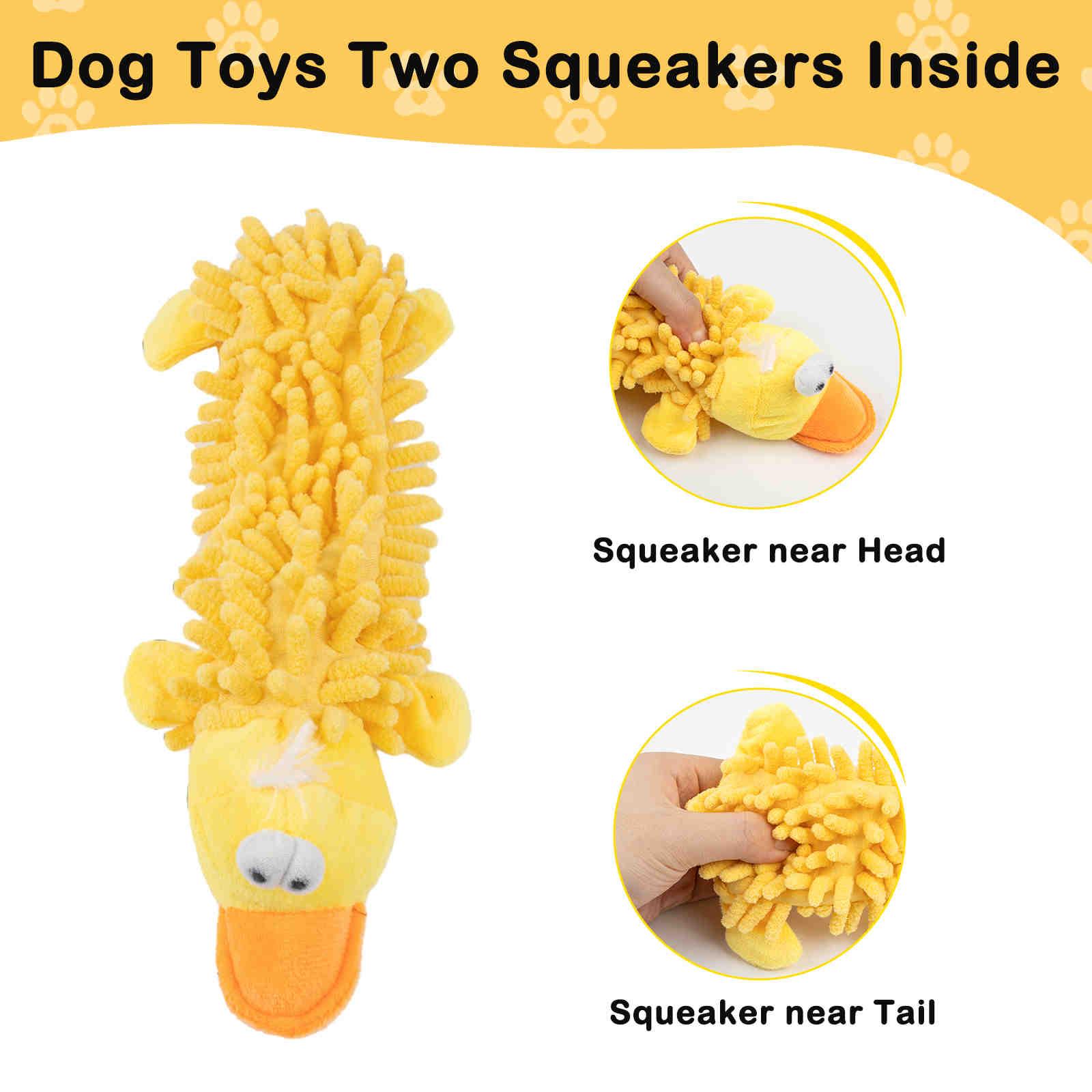 Dog Squeaky Toys Plush Dog Chew Toys, 6 Pack - Petsoft