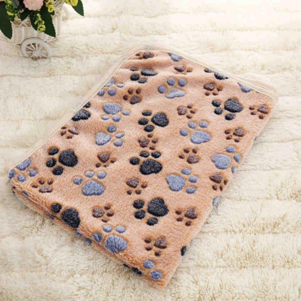 Fluffy Cats Dogs Blankets, 1 Pack (Paw)